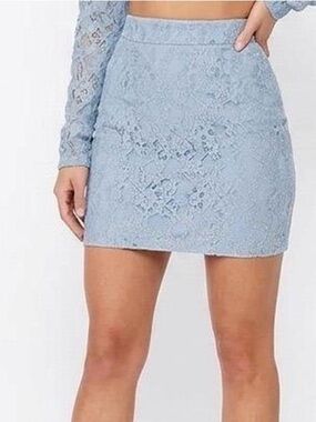 naked wardrobe light blue dress
